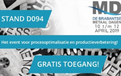 Bezoek ons op De Brabantse Metaaldagen 10-12 april 2019: stand D094 hal 7