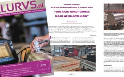 Reportage ALURVS Magazine over VAN RAAK STAINLESS Wijchen